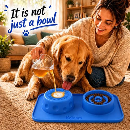 2 in 1 Silicone Slow Feeder Dog Bowl & Lick Bowl,Pet Feeding Bowl - Image 4