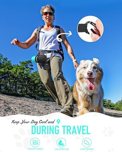 lesotc Dog Water Bottle, Portable Dog Water Dispenser, Leak Proof Dog Travel Water Bottle Pet Water Bottle for Outdoor Walking, Hiking, Travel, BPA-Free, Lightweight - Image 5