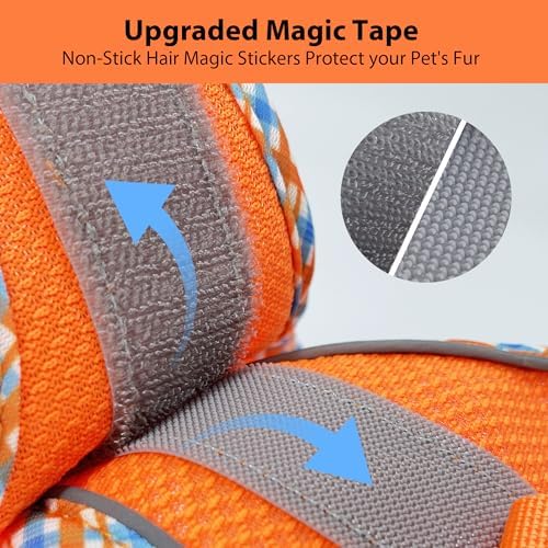 AIITLE Step in Dog Harness & Leash Set with Reflective Design, Orange XXS - Image 3