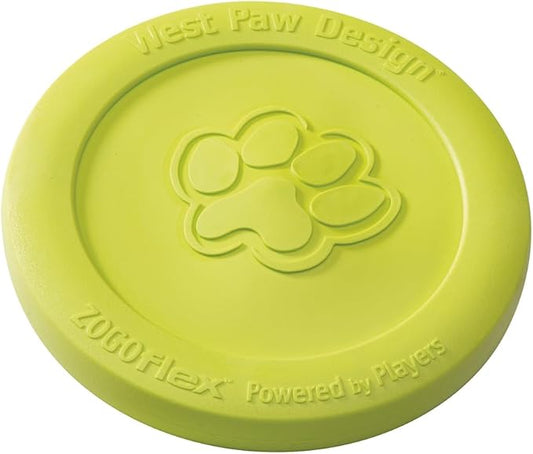 WEST PAW Zogoflex Zisc Dog Flying Disc, High Flying Aerodynamic Disc for Dogs Puppy – Lightweight, Floatable Disc for Fetch, Tug of War, Catch, Play – Doubles as Food/Water Bowl, Large, Granny Smith