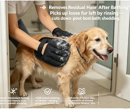 Pet Hair Remover Glove for Cats Dogs Electrostatic Uproot Clean Glove - Image 2