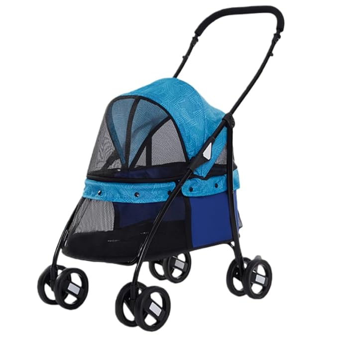 Pet Stroller for Small/Medium Dogs & Cats, Lightweight Travel Stroller (Sky Blue)