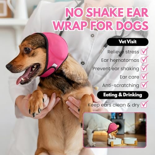 Waterproof Ear Covers for Bath & No Flap Ear Wraps for Dogs - Image 2