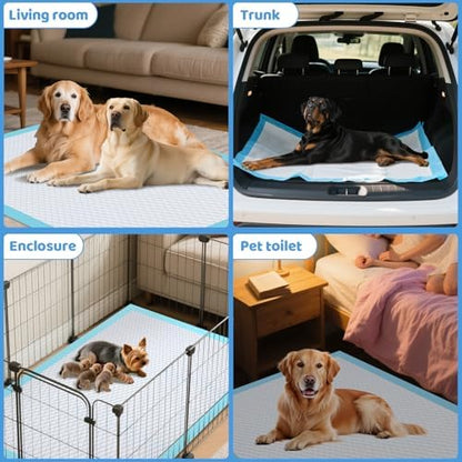 Gimars 130G Thicker Extra Large 36in x 51in Puppy Pads – XL Dog Pee Pads with Reinforced Edges for Large Breeds & Multi-Dog Homes, 100% Leakproof, 48H Absorption, Indoor Training & Floor Protection - Image 5