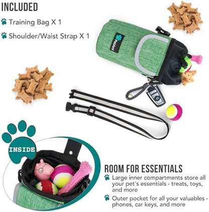 PetAmi Dog Treat Pouch, Large Hands-Free Training Bag, Green - Image 2
