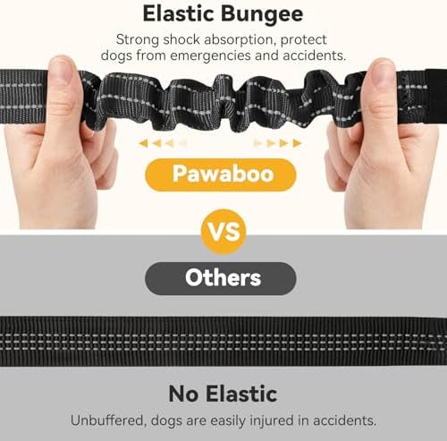 Pawaboo 2Pack Dog Car Seatbelt, 3-in-1 Dog Tether with Buckle & Hook Latch - Image 5