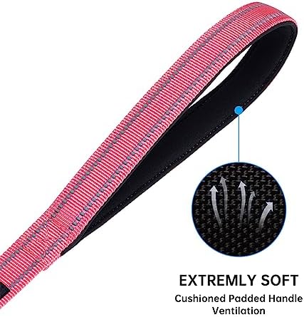 EXCELLENT ELITE SPANKER 5FT Reflective Double Dog Leash for Two Dogs 1" W - Image 3