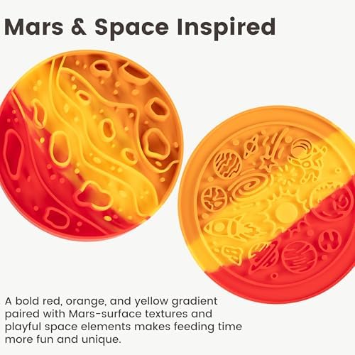PEGGY11 2-in-1 Mars-Themed Silicone Dog Slow Feeder Bowl & Lick Mat - Image 5