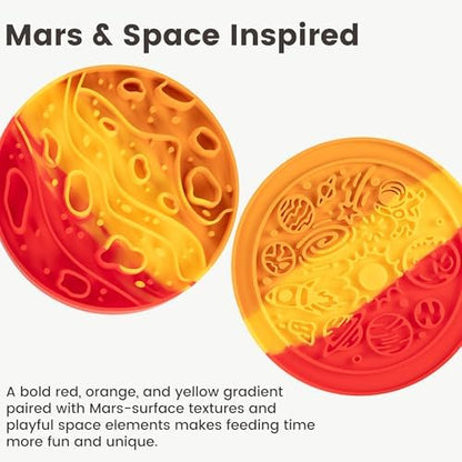 PEGGY11 2-in-1 Mars-Themed Silicone Dog Slow Feeder Bowl & Lick Mat - Image 5