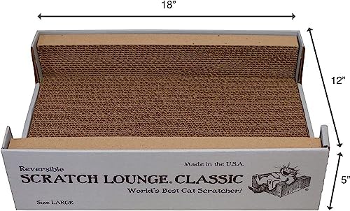 Scratch Lounge Cardboard Floor Refill - for Classic 12x18 Cat Scratchers - Heavy Duty Durable Lasts 10x Longer Than Conventional Scratchers - Image 2