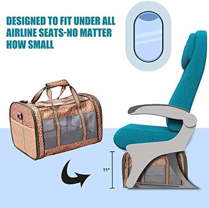 Soft-Sided Kennel Pet Carrier, Airline Approved Travel Handbag - Image 4