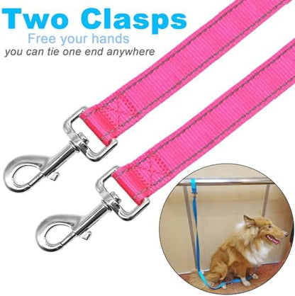 6FT Tie Out Dog Leash Dog Tie down 1"Wide Reflective Nylon Tether - Image 5