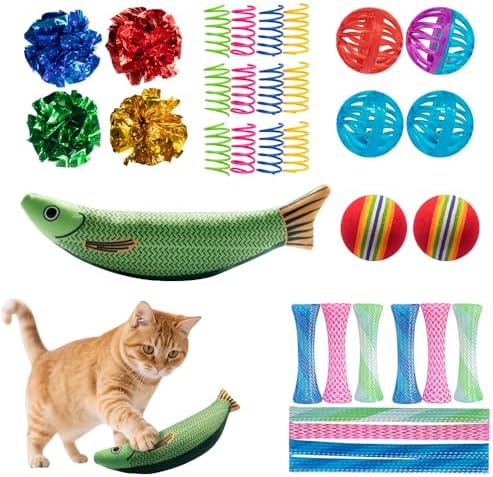 33-Pack Cat Toys for Indoor Cats & Kittens, Interactive Cat Toy by Unknown