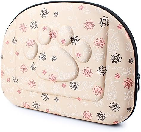 Foldable Pet Dog Cat Carrier Cage Collapsible Travel Kennel - Portable Pet Carrier Outdoor Shoulder Bag for Puppy Dog Cat Small Medium Large Animal (M, Beige) - Image 4