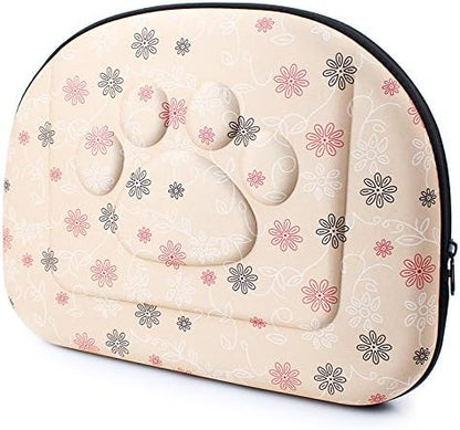 Foldable Pet Dog Cat Carrier Cage Collapsible Travel Kennel - Portable Pet Carrier Outdoor Shoulder Bag for Puppy Dog Cat Small Medium Large Animal (M, Beige) - Image 4