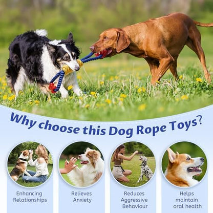 Aitmexcn Dog Rope Toy, Interactive Tug of War Toy for Medium and Large Dogs - Image 4