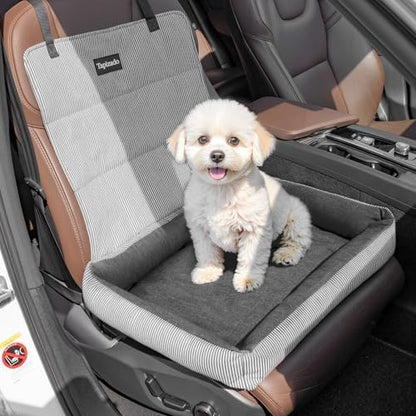 Dog Car Seat for Small Dogs, Detachable Puppy Dog Bed, Under 25 lbs, Black by TapizadoByCarPetGear