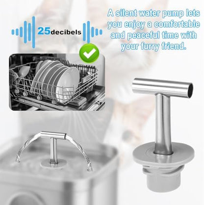 Cat Water Fountain Spout and Holder Compatible with 3.2L/108oz - Image 3