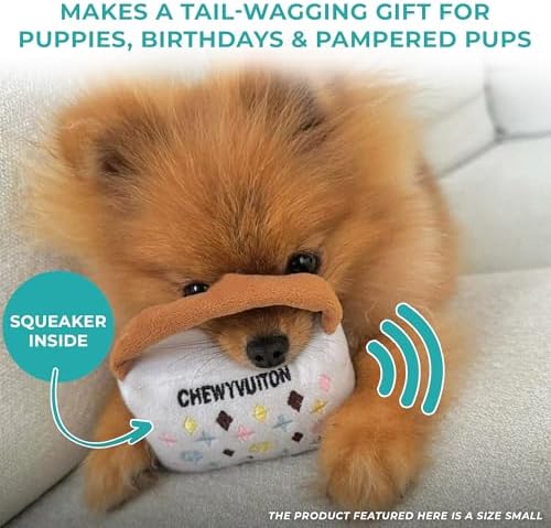 Haute Diggity Dog Chewy Vuiton Handbag Plush Dog Toy, Designer Parody Toy - Image 6