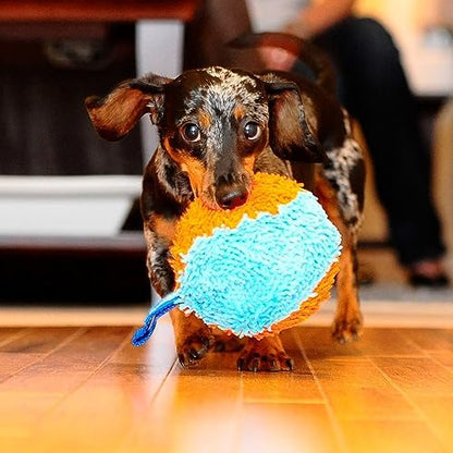 Chuckit! Indoor Fetch Shaker Dog Toy, 7.75in, Orange and Blue - Image 4