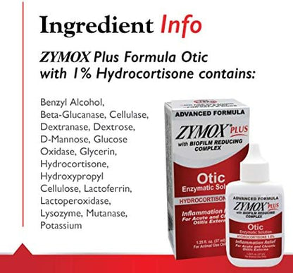 Zymox Advanced Formula Otic Plus Enzymatic Ear Solution for Dogs and Cats - Image 5