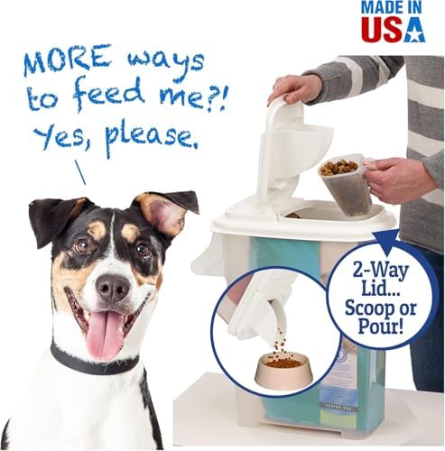 Buddeez Pet Food Storage Container, 16 lb, with Pour Spout for Bird Seed - Image 5