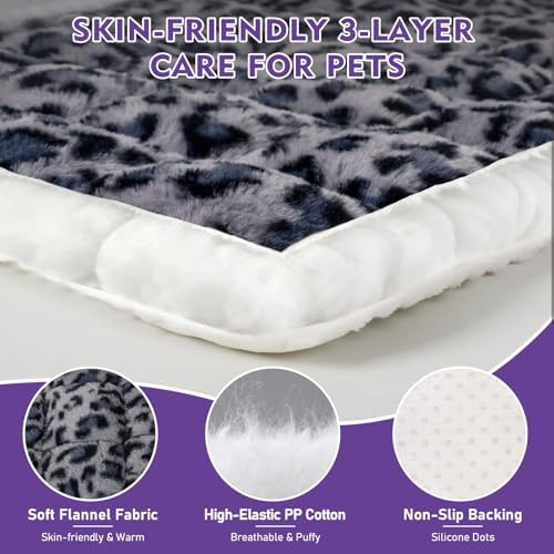 Backseat Dog Bed Mat for Car, Non-Slip Scratch-Resistant Dog Car Seat Cover, Soft Thick Pet Travel Cushion, Washable Back Seat Protector Blanket for Cars SUVs Trucks, 53 x 24 Inches - Image 4