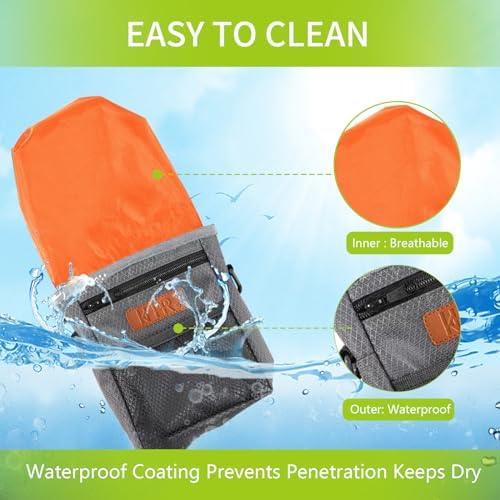 Dog Treat Training Pouch with Built-in Poop Bag Dispenser, Dark Grey - Image 6