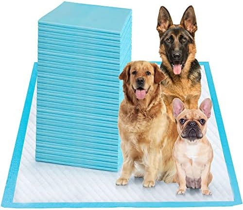 Boscute Super Absorbent & Leak-Proof Jumbo Size 36"x36" Pet Training Dog Pee Pads, Thicken Quick Dry Disposable Puppy Pee Pads, Potty Training Pads for Dogs Cats, Rabbits by Boscute