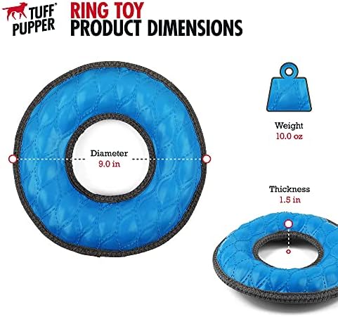Tuff Pupper SuperChewy Tough Floating Dog Water Toy Strong Natural Rubber | Great Dog Fetch Toy | Pool Swimming Toy for Puppy| Durable Training Toy for Non-Aggressive Chewers - Image 2