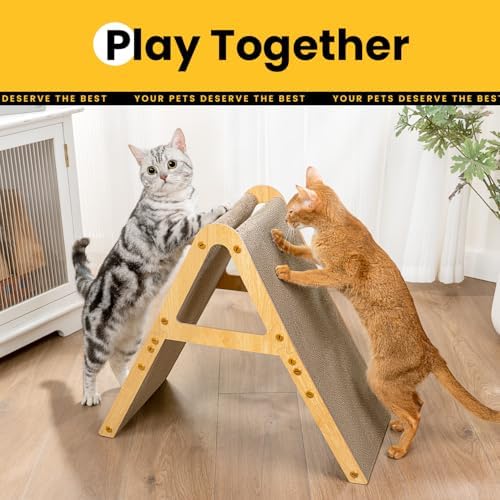 Conlun Vertical Cat Scratcher | A-Frame Scratching Pad | Medium - Image 4