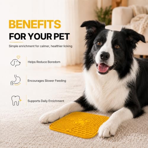 2 Pack Lick Mats for Dogs with Bird Treat Puzzle for Cats - Image 7