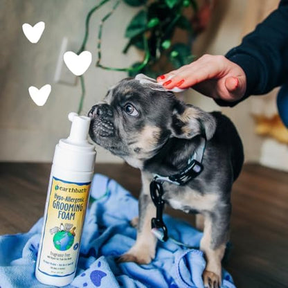 earthbath, All Natural Hypo-Allergenic Dog Grooming Foam - Fragrance Free Dog Shampoo for Allergies and Itching, Cruelty Free, No Water Needed, Rub On & Towel Off, Made in USA, Dog Supplies - 8 Oz - Image 5