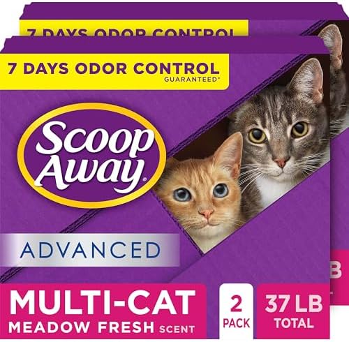 Scoop Away Advanced Multi Cat Clumping Cat Litter, 18.5lb, 2Pk by ScoopAway