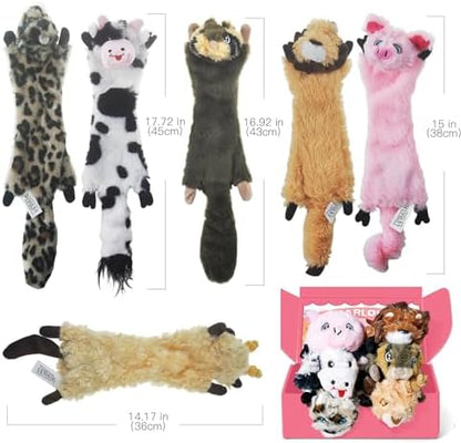 SHARLOVY Dog Squeaky Toy No Stuffing 6 Pack, Dog Toys Crinkle for Puppy - Image 5