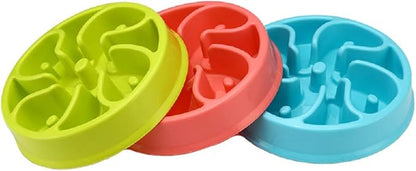 WenYing Slow Feeder Puzzle Dog Bowls, Interactive Bloat Stop Busy Bowl, Food Water Fun Feeding, Non-Slip Anti Choke Healthy Diet Bowls (Pink 1)
