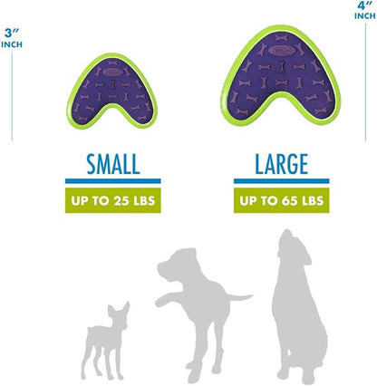 Hero - Outer Armor Boomerang Dog Toy - Dog Chew Toy - Dog Toys - Puppy Toys - Pet Toys - Designed for Medium to Large Sized Dogs from 45-65 lbs - Purple