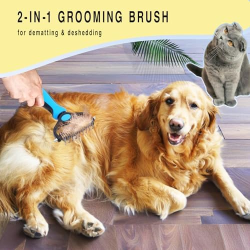 Dog Grooming Rake, Dog Brush for Shedding for Dogs and Cats - Image 6