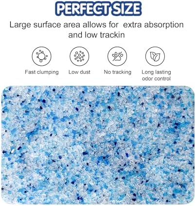 COCOYO Crystal Cat Litter I Silica Gel Cat Litter,17.2 Lbs Value Pack (4.3 Lbs x 4) - Image 3