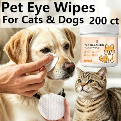 3 in 1 Pet Cleaning Wipes Kit for Dogs & Cats - 50 Ear + 200 Eye + 50 Dental Finger Wipes - Gentle Grooming Wipes for Small Pets with Coconut Oil & Chamomile - Image 3