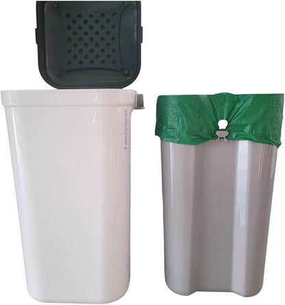 EcoLeo Compatible Liner Bags for Pet Waste Pail, 15 Count, Bamboo Charcoal Deodorizer Bags