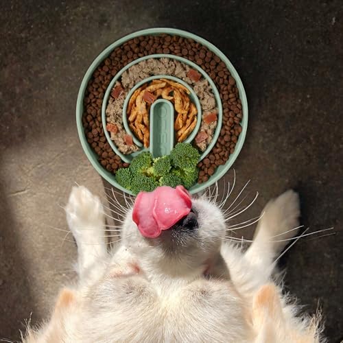 OHMO Slow Feeder Dog Bowl, 7.3" Lick Mat for Dogs, Infinite, Sage Green - Image 5