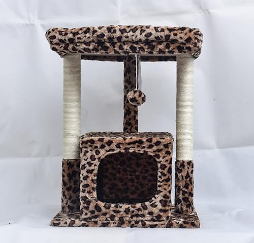 SYANDLVY 27" Cat Tree for Indoor Cats, Activity Tower with Scratching Posts - Image 2