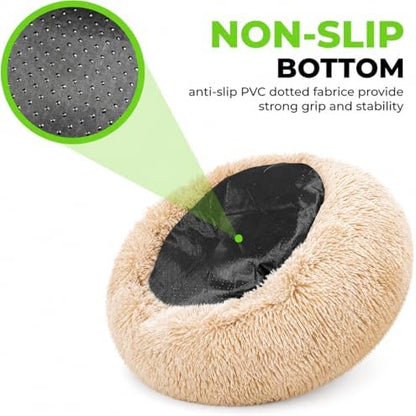 Whiskers & Friends Cat Beds for Indoor Cats & Small Dog, Fluffy Cat Bed - Image 4