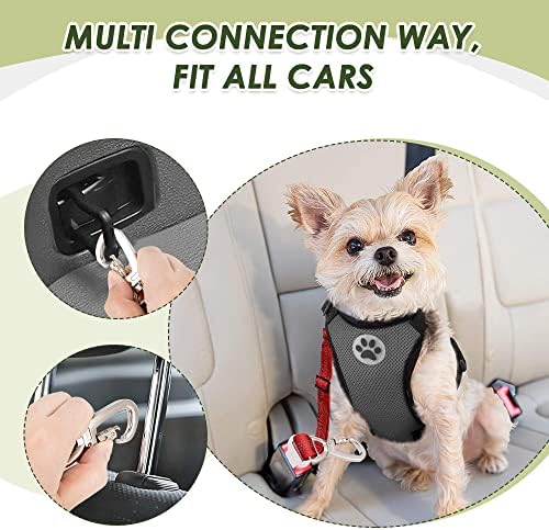 SlowTon Dog Seatbelt, 2 Pack Adjustable Heavy Duty Dog Safety Seat Belt - Image 5