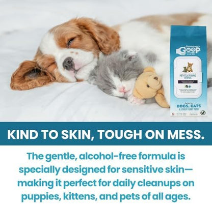 Groomer’s Goop Pet Cleaning Wipes – Gentle, Alcohol-Free Formula with Acai Extract for Dogs & Cats, Safely Cleans & Deodorizes Fur, Supports Skin Health, Great for Puppies & Kittens – 100 Count Pack - Image 4