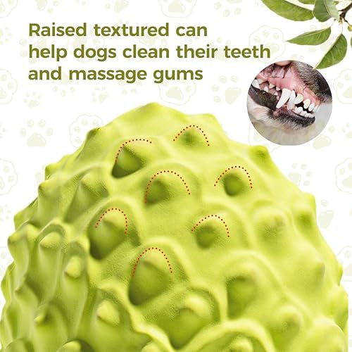 MewaJump Dog Chew Toys, Rubber Dog Toys Squeaky Toys for Aggressive Chewers - Image 4