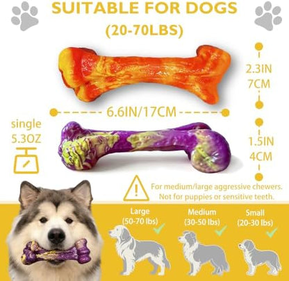 3-Pack Dog Chew Toys for Aggressive Chewers, Medium Large Breed - Image 4