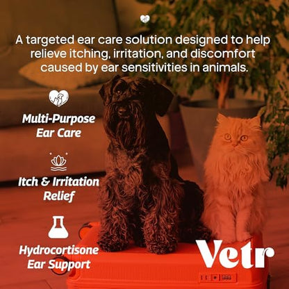 vetr Anti-Itch Ear Drops for Dogs - Topical Ear Comfort Support Solution - 2 oz (60mL) - Vet-Formulated in USA - Image 4