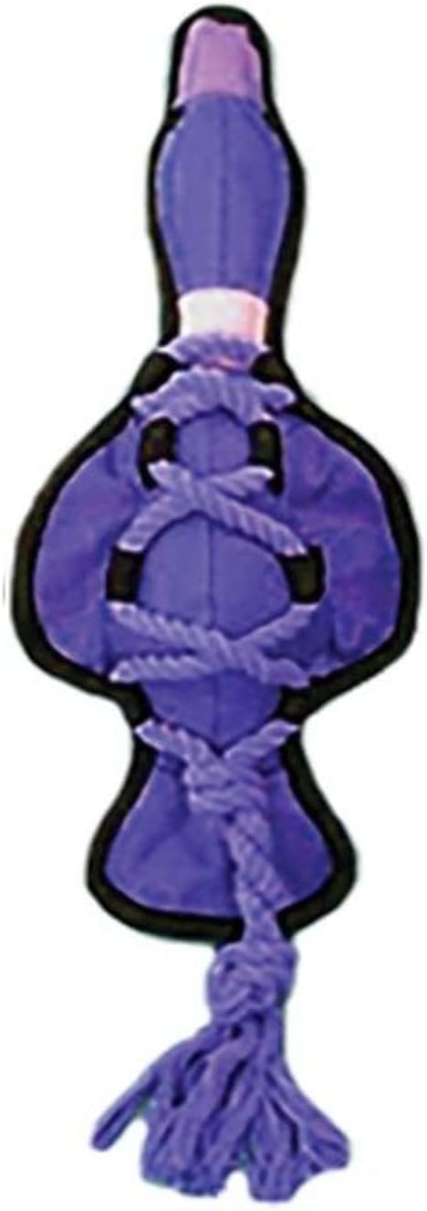 Multipet Cross-Ropes Duck Tough Dog Toy 11.5" (Assorted Color, 1 Pack)